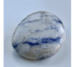 Modrý křemen minerální hmatka