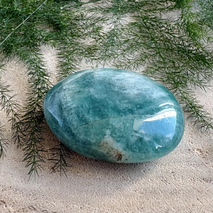 Amazonit minerální hmatka - placička