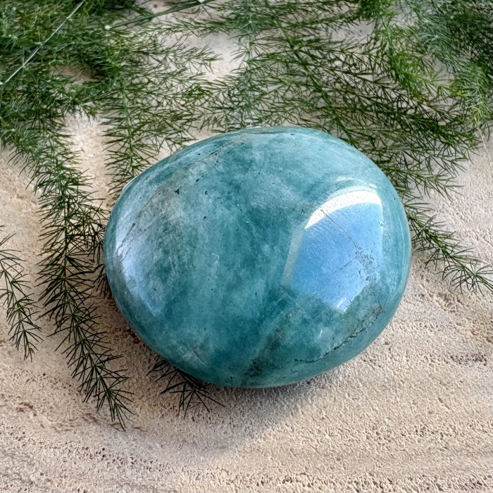 Amazonit minerální hmatka - placička