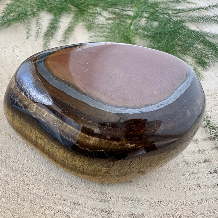 Tygří oko minerální hmatka - jumbo