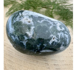 Achát mechový minerální hmatka - jumbo