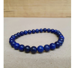 Lapis lazuli 6mm kuličkový náramek rekonstruovaný