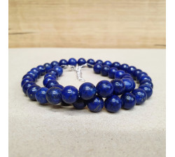 Lapis lazuli 8mm kuličkový náhrdelník rekonstruovaný