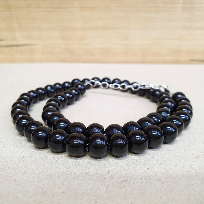 Onyx 8mm kuličkový náhrdelník Onyx 8mm kuličkový náhrdelník