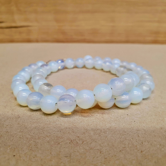 Opalit 8mm kuličkový náhrdelník Opalit 8mm kuličkový náhrdelník
