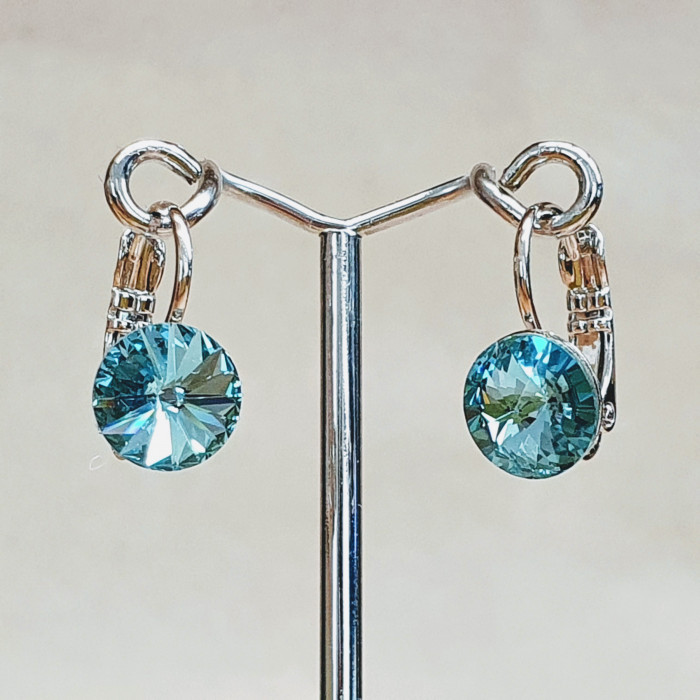 Náušnice klapka SW - Aquamarine Náušnice klapka SW - Aquamarine