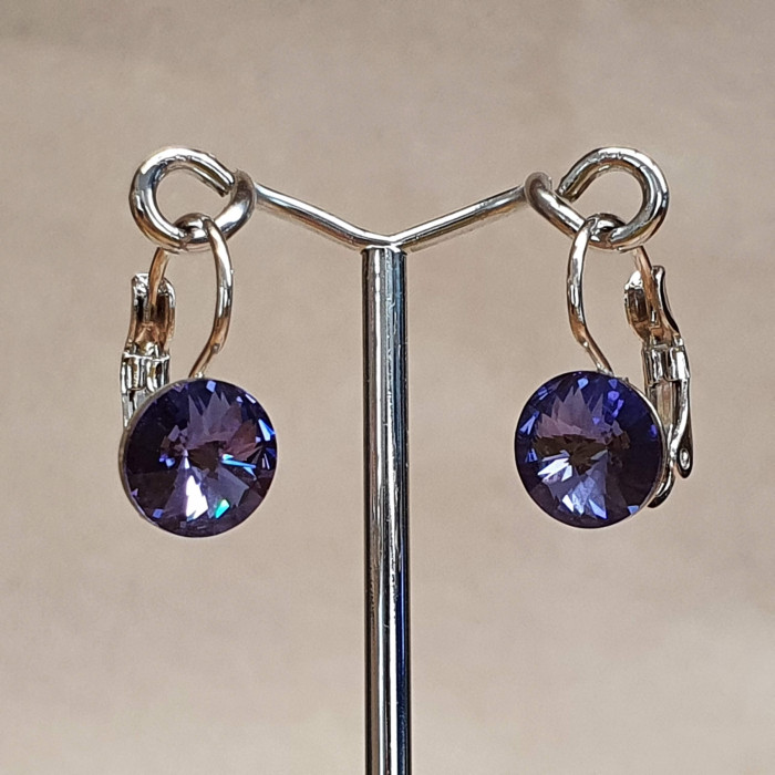 Náušnice klapka SW - Tanzanite