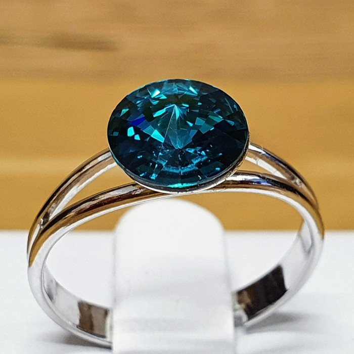 Prsten SW - Blue zircon