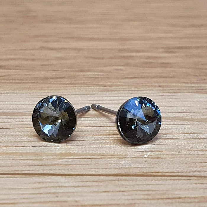 Náušnice puzeta SW - Black diamond