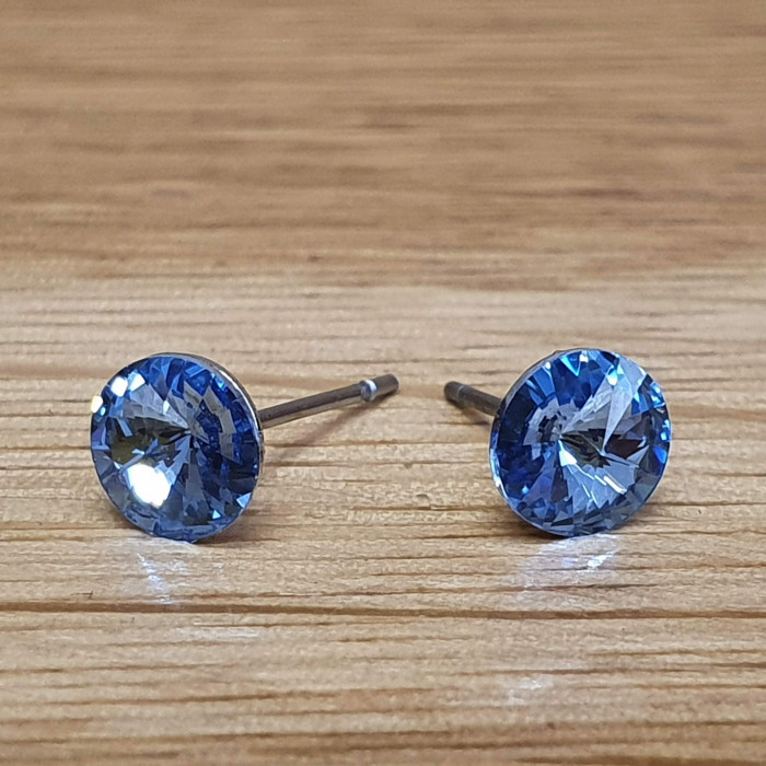 Náušnice puzeta SW - Light sapphire