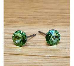 Náušnice puzeta SW - Peridot 6mm