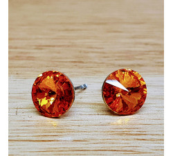 Náušnice puzeta SW - Tangerine 6mm