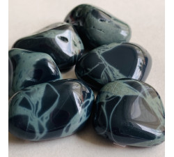 Obsidián pavoučí minerální hmatka