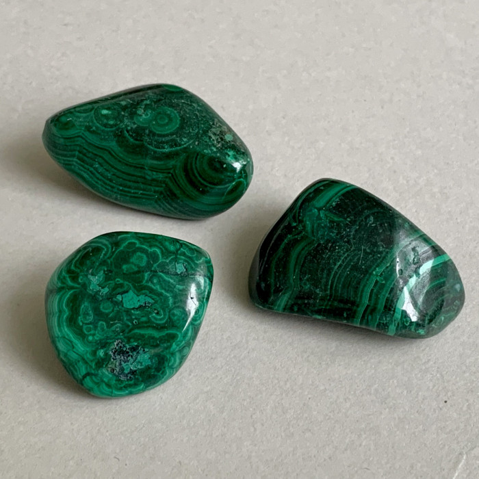 Malachit minerální hmatka