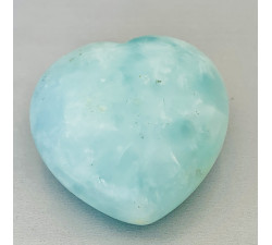 Modrý křemen broušený minerál srdce